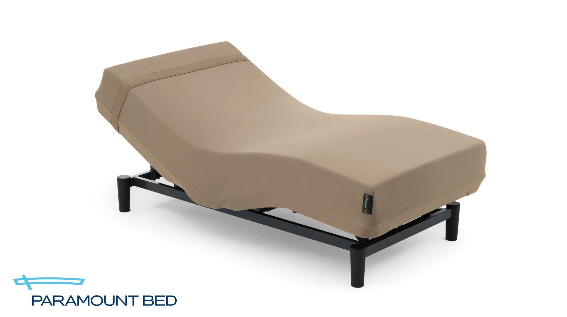 パラマウントベッド｜電動リクライニングベッドセット｜Active Sleep BED (ANALYZERセット / コットンスムースニット) ライトブラウン色 シングル