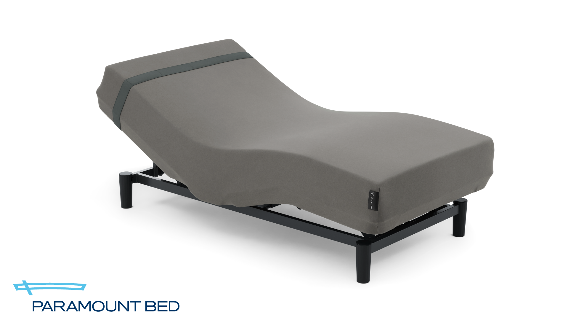 パラマウントベッド｜電動リクライニングベッドセット｜Active Sleep BED (ANALYZERセット / コットンスムースニット) モダングレー色 シングル
