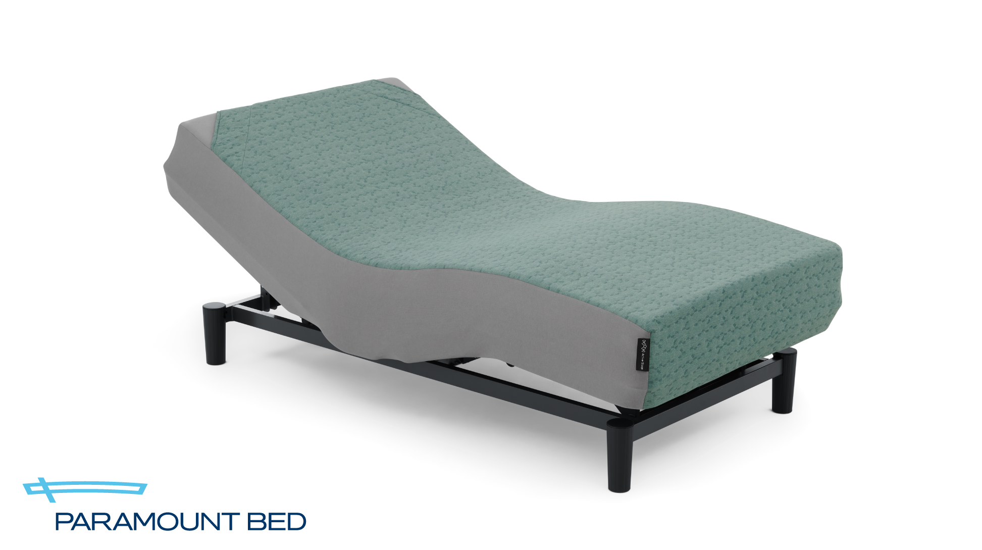 パラマウントベッド｜電動リクライニングベッドセット｜Active Sleep BED (ANALYZERセット / キルトジャガードニット) アースグリーン色 シングル