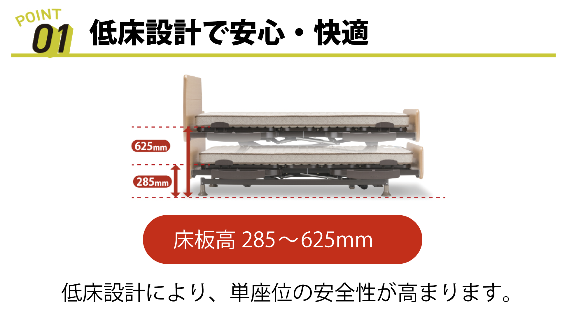 フランスベッド｜レステックス-101F (2モーター) ペールオーク色 シングル
